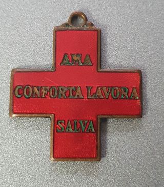 Rara Medaglietta Croce Rossa Volontarie Anni '60