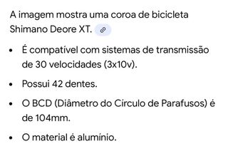 Coroa de bicicleta 50/34T