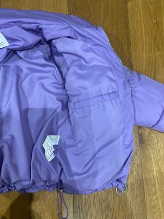 Chaqueta Bershka Morada de Invierno acolchada