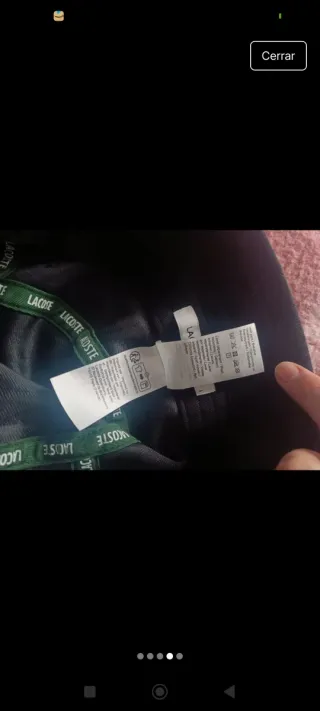 Gorro bucket negro Lacoste