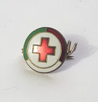 Distintivo originale Croce Rossa Socio all’estero