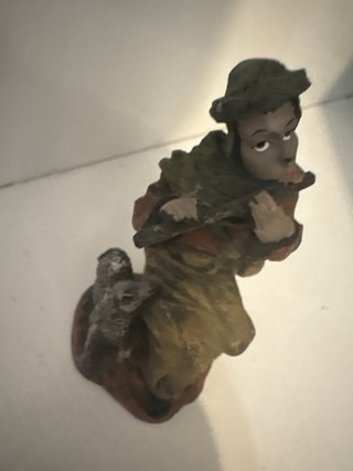 Figura Belén músico con flauta