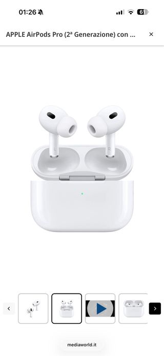 AirPods Pro 2ª Gen Cancellazione Rumore