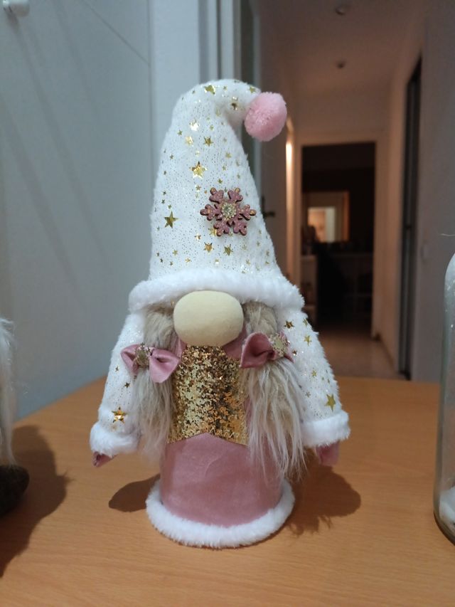 Gnomo Decorativo Estrellas y Lentejuelas 35cm