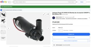 Bomba agua Johnson Marine alto rendimiento 12V