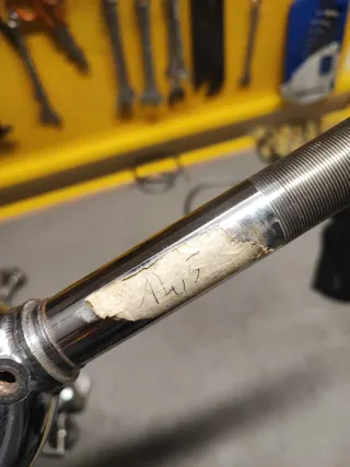 Forcella bici acciaio filettata