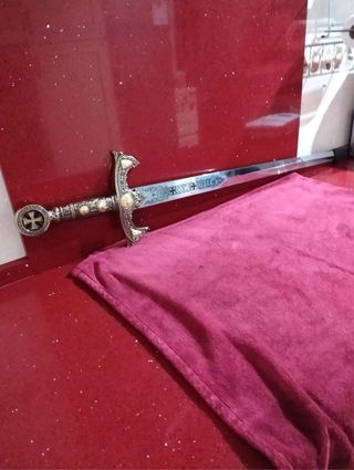 Espada de los Templarios en plata