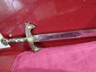Espada de los Templarios en plata