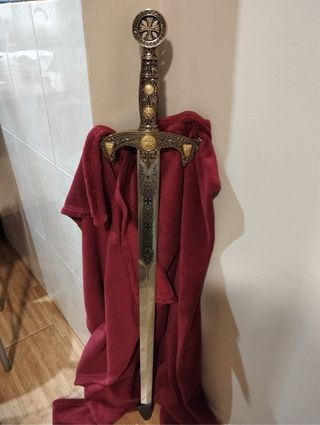 Espada de los Templarios en plata