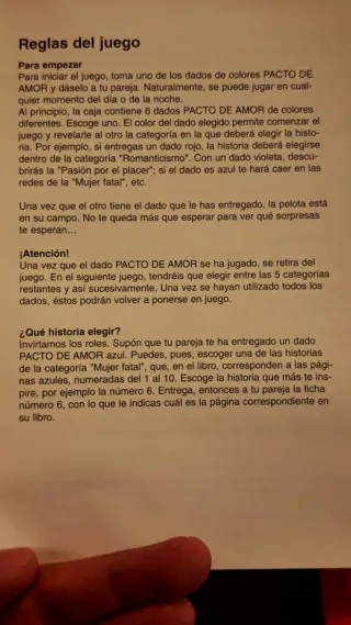 Juego de mesa para adultos Pacto de Amor