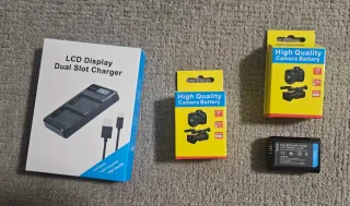 Kit 2 Baterías y Cargador Dual Camara Sony