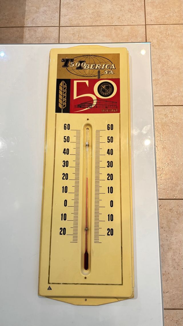 Termómetro antiguo Puratos 50 Aniversario1919-1969