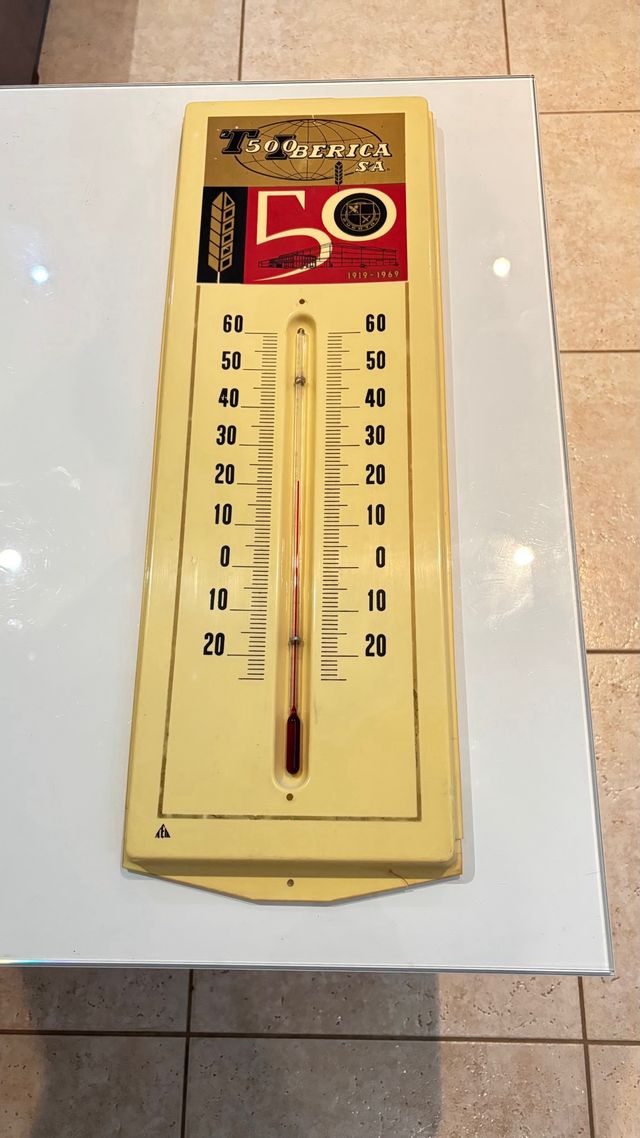 Termómetro antiguo Puratos 50 Aniversario1919-1969