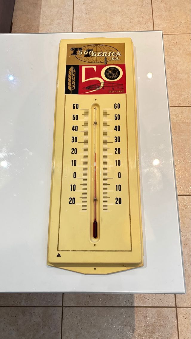 Termómetro antiguo Puratos 50 Aniversario1919-1969