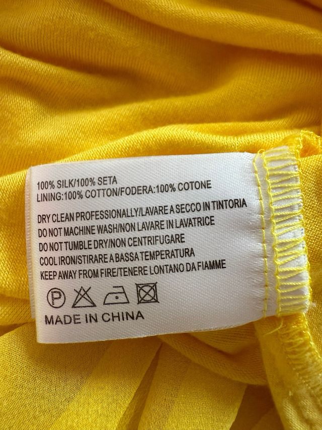 Abito elegante chiffon seta