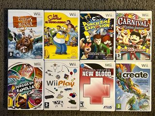 70 Juegos para Wii diferentes precios.
