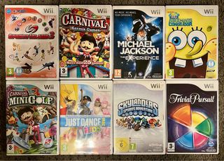70 Juegos para Wii diferentes precios.