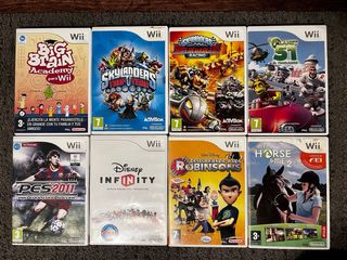 70 Juegos para Wii diferentes precios.