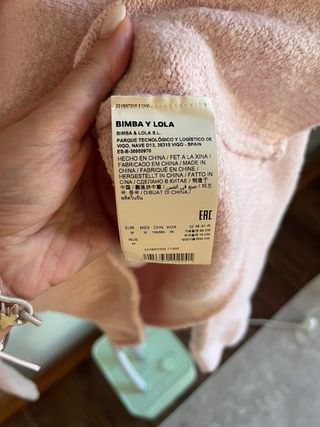 Camisola Bimba y Lola Rosa Tamanho M