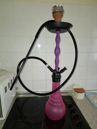 Jarrón Rosa y Morado