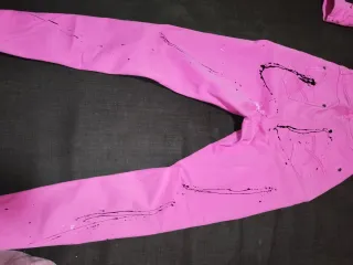 Conjunto pantalón y chaqueta rosa