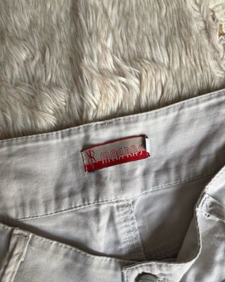 Pantalón cargo vintage tiro bajo beige
