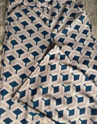 Conjunto Kimono Beige y Azul Talla Única