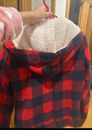 Chaqueta de invierno a cuadros