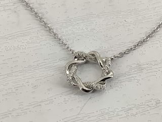 collar plata 925mm con piedra con circonita 21cm