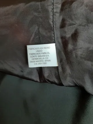 Vestido negro El Corte Inglés T.44