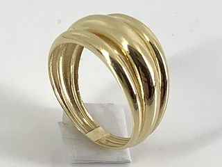 anillo oro 18k con circonita