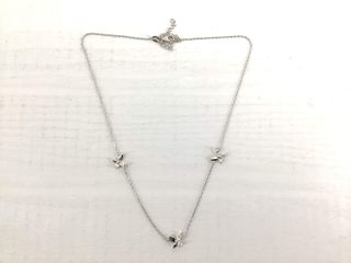 collar plata 925mm con piedra con circonita 21cm