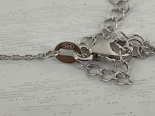 collar plata 925mm con piedra con circonita 21cm