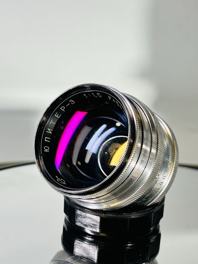 Lente Jupiter-3 50mm f/1.5. Montagem Leica M39