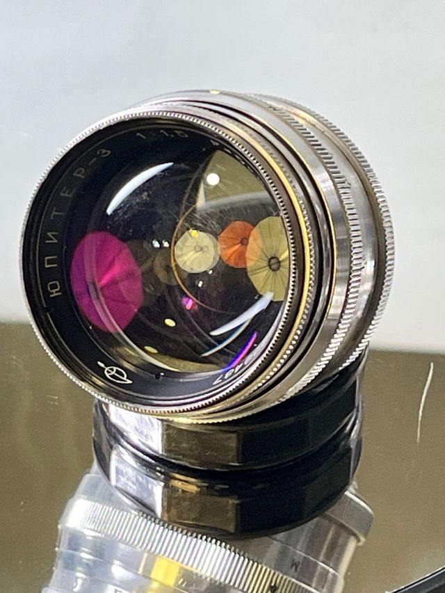 Lente Jupiter-3 50mm f/1.5. Montagem Leica M39