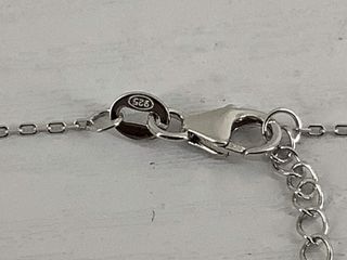 collar plata 925mm con piedra con circonita 21cm