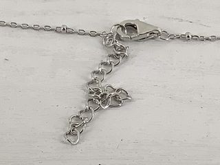 collar plata 925mm con piedra con circonita 21cm