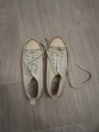 Zapatillas estilo Converse blancas