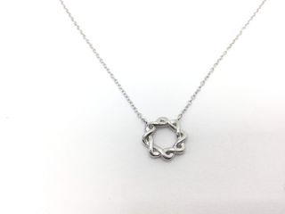 collar plata 925mm con piedra con circonita 21cm