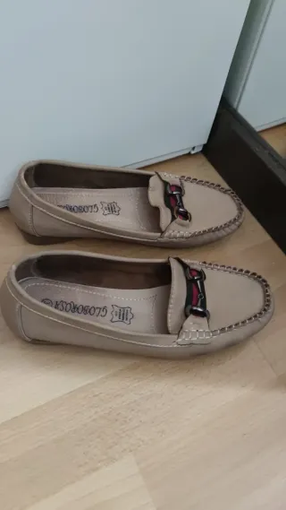 Mocasines Cuero Mujer Globorosa Talla 38
