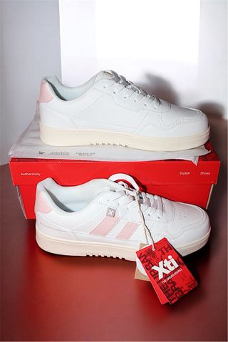Xti Sneakers Bianche e Rosa Pallido Nuove