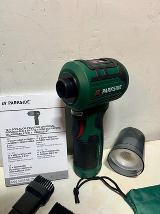 Soplador Parkside 12V Mini Recargable 3 en 1