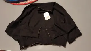 Golf donna nero collo alto,polsini e collo glitter