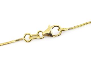 cadena oro 18k con piedra 21cm