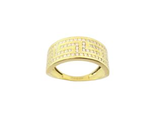 anillo oro 18k con piedra con circonita t. 11 (16,24 mm)