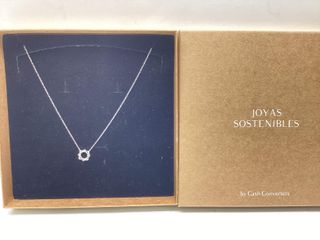 collar plata 925mm con piedra con circonita 21cm