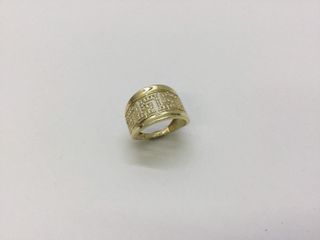 anillo oro 18k con piedra con circonita