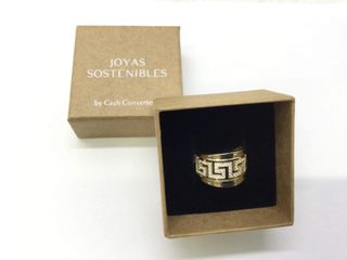 anillo oro 18k con piedra con circonita