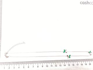 collar plata 925mm con piedra con circonita 21cm