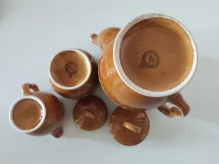 JUEGO CAFÉ VINTAGE CERÁMICA ESMALTADA PAGNOSSIN